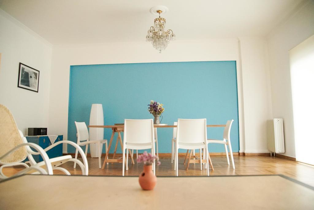 Athenian Blue - Family Apt 5' Minutes From Acropolis Museum Exterior foto